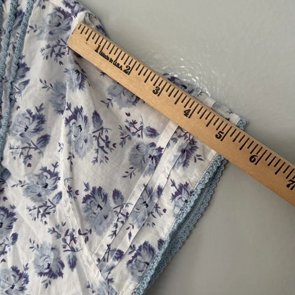 April Cornell Women's Button Down Top Cottage core Prairie Summer Cotton Size L - Picture 6 of 7